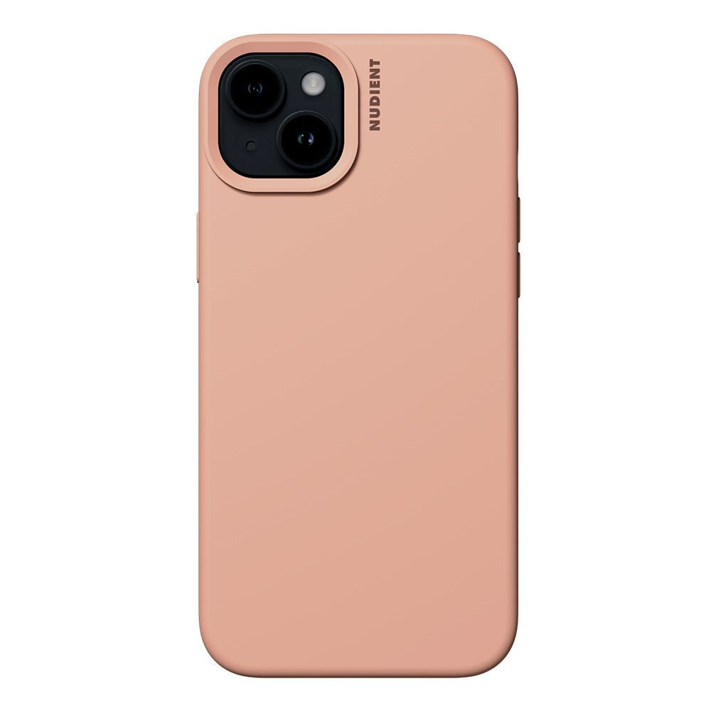 Nudient iPhone 15 Base Silikon Skal - Peach Orange