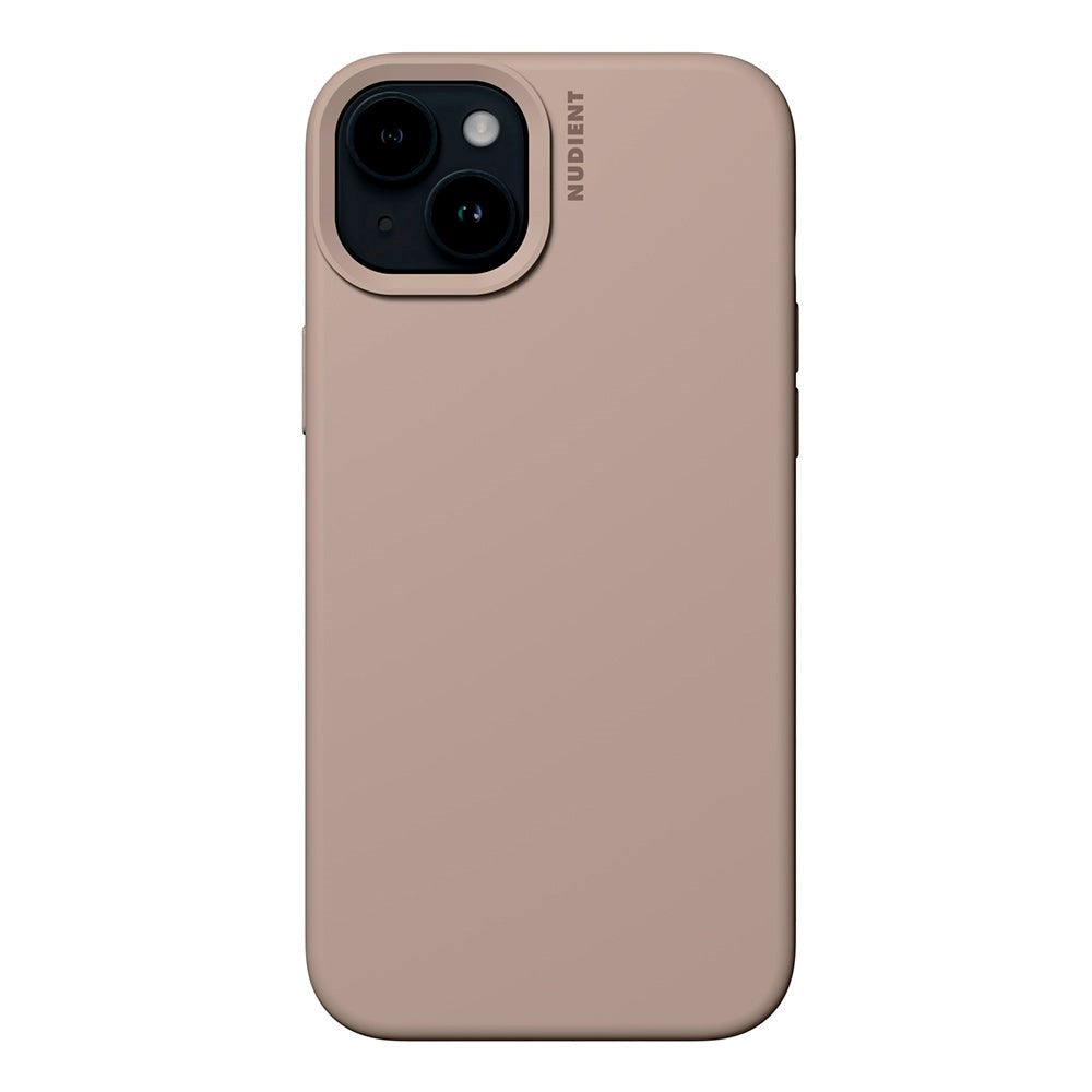 Nudient iPhone 15 Base Silikon Skal - Stone Beige