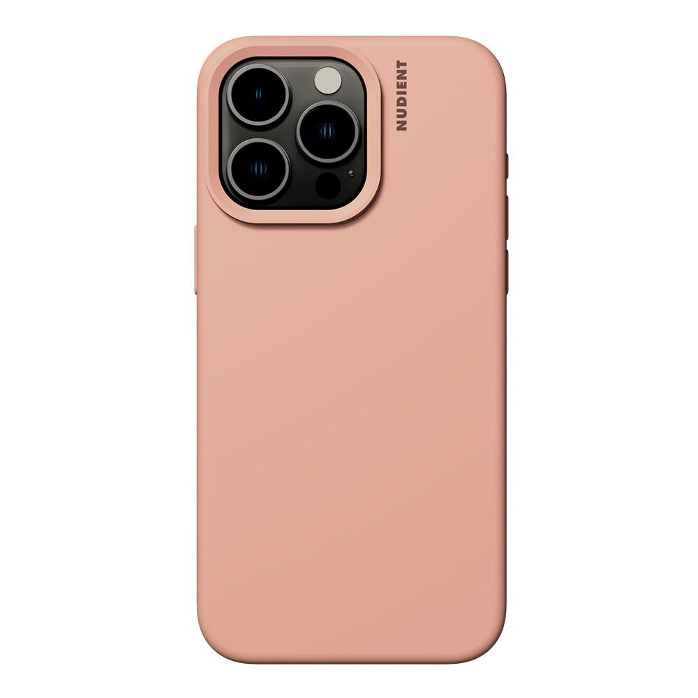 Nudient iPhone 15 Pro Base Silikon Skal - Peach Orange