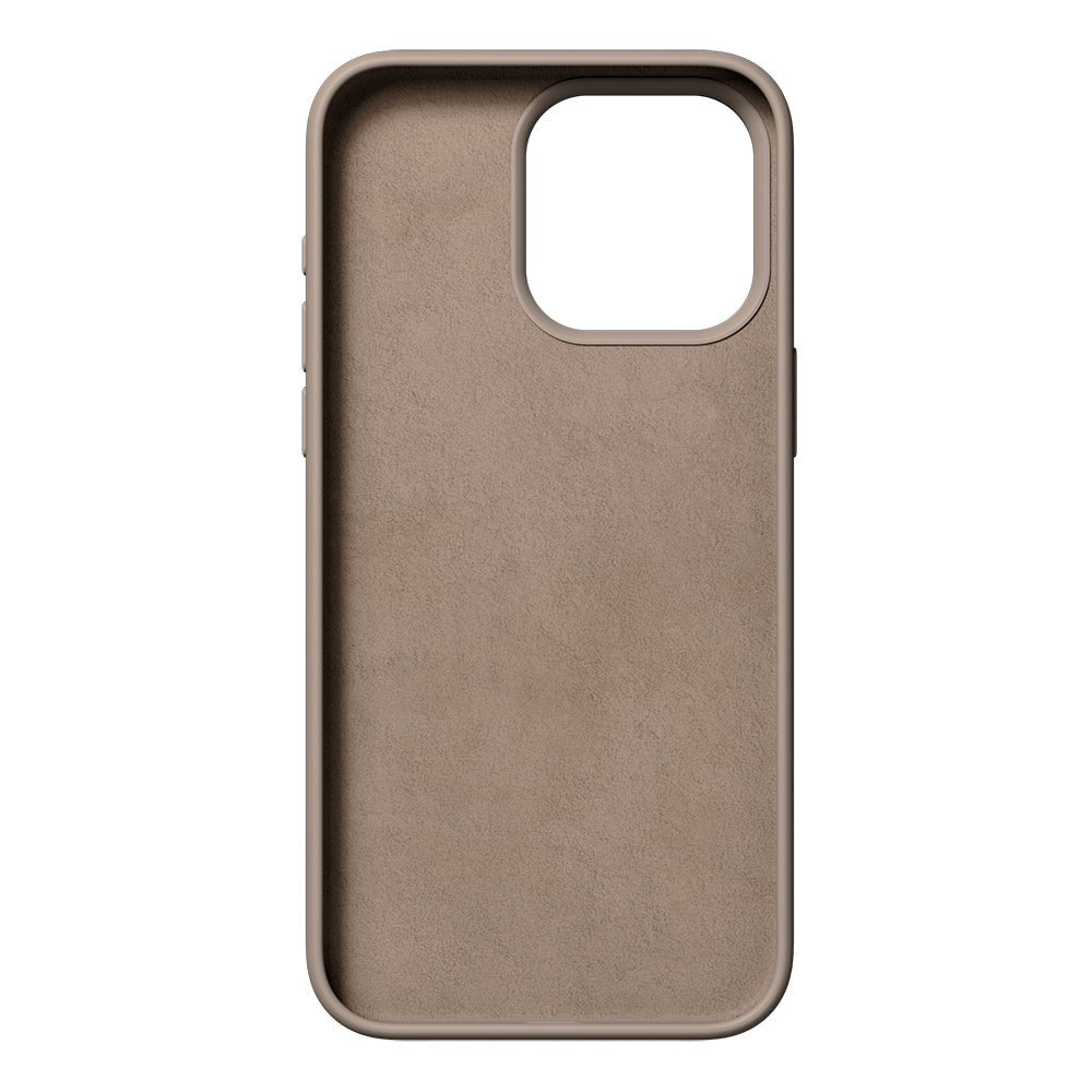 Nudient iPhone 15 Pro Base Silikon Skal - Stone Beige