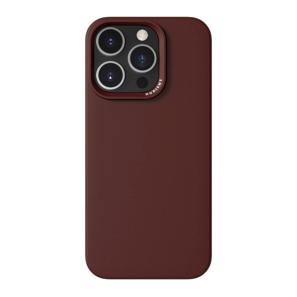 iPhone 16 Pro Nudient Thin Case Skal - MagSafe-Kompatibelt - Burgundy Red