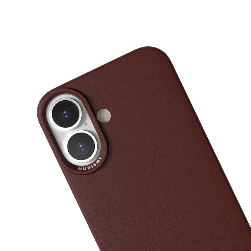 iPhone 16 Nudient Thin Case Skal - MagSafe-kompatibelt - Burgundy Red