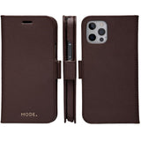 Dbramante1928 iPhone 12/12 Pro New York 2-i-1 Läder Flipfodral - Brun