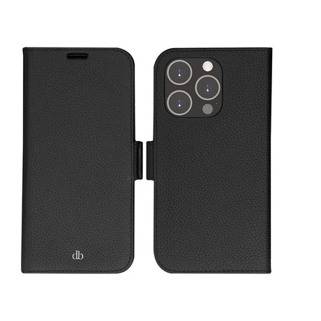 Dbramante1928 iPhone 14 Pro New York 2-i-1 Läder Flipfodral - Svart