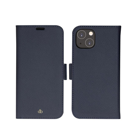 Dbramante1928 iPhone 14 New York 2-i-1 Läder Flipfodral - Blå