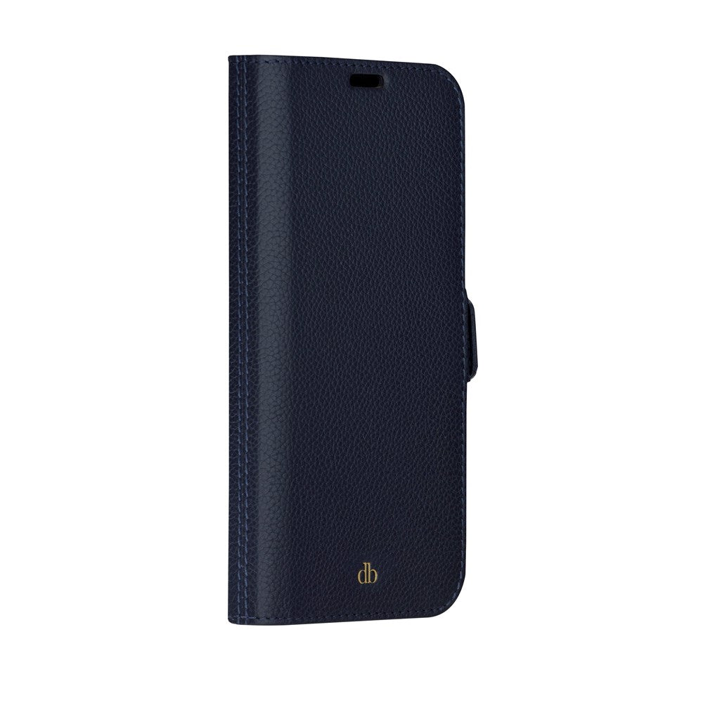 iPhone 14 Pro Max dbramante1928 New York 2-i-1 Äkta Läder Flip Fodral - Pacific Blue