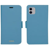 Dbramante1928 iPhone 11 New York 2-i-1 Läder Flipfodral - Blå