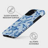 iPhone 15 Pro Burga Tough Fashion Skal - Aquatic Dance