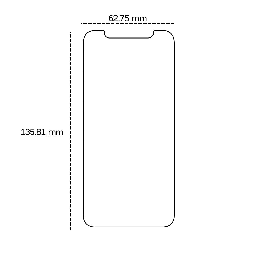 iPhone 11 Pro / X / XS TFO Skärmskydd - Genomskinlig