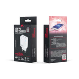 Maxlife 45W Väggladdare med 2 x USB-C - Vit