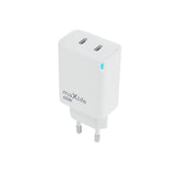 Maxlife 45W Väggladdare med 2 x USB-C - Vit