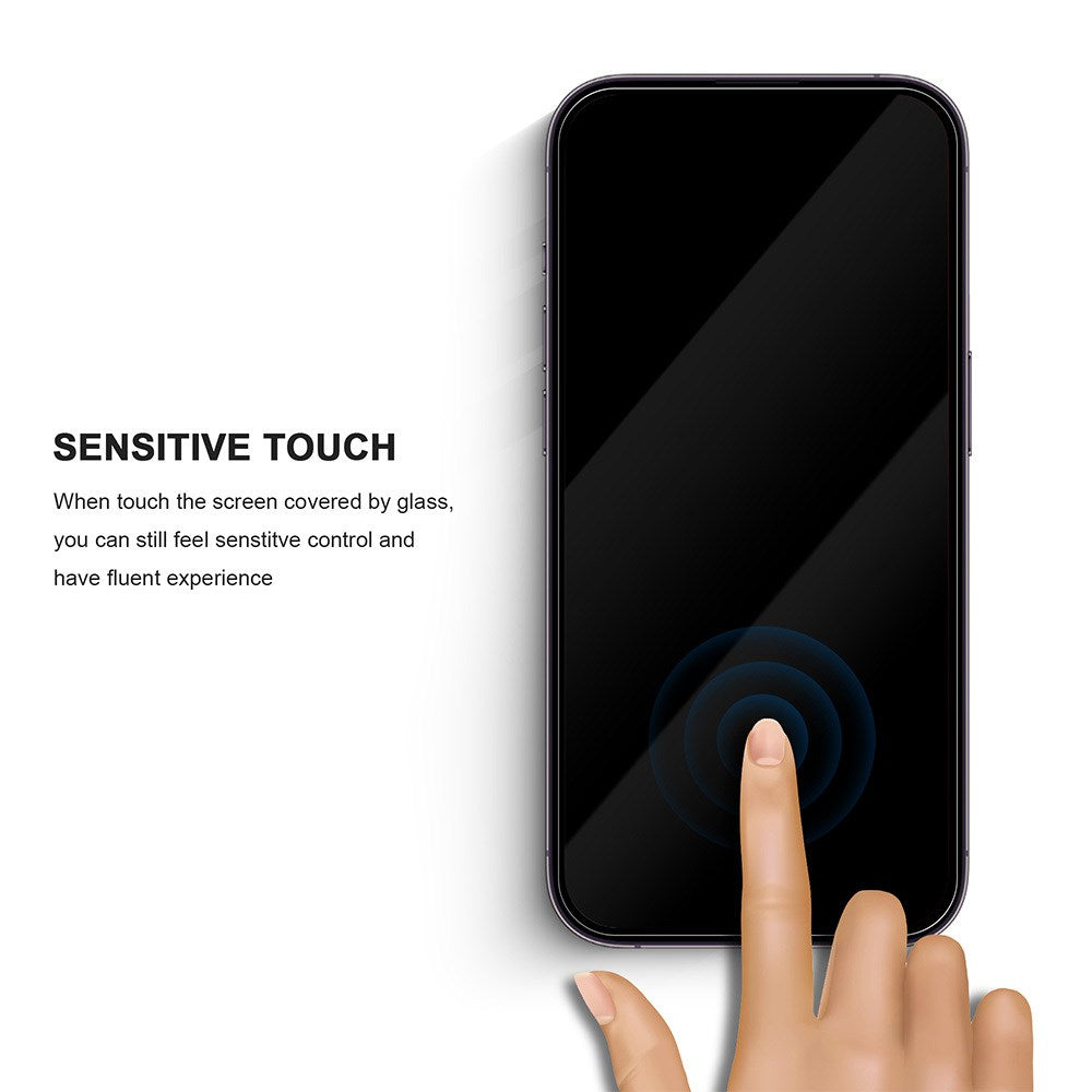 iPhone 17e / 16e / 14 / 13 / 13 Pro TFO 2.5D Premium Skärmskydd - Genomskinlig