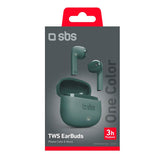 SBS One Color True Wireless In-Ear Hörlurar - Grön