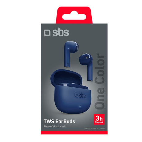 SBS One Color True Wireless In-Ear Hörlurar - Blå