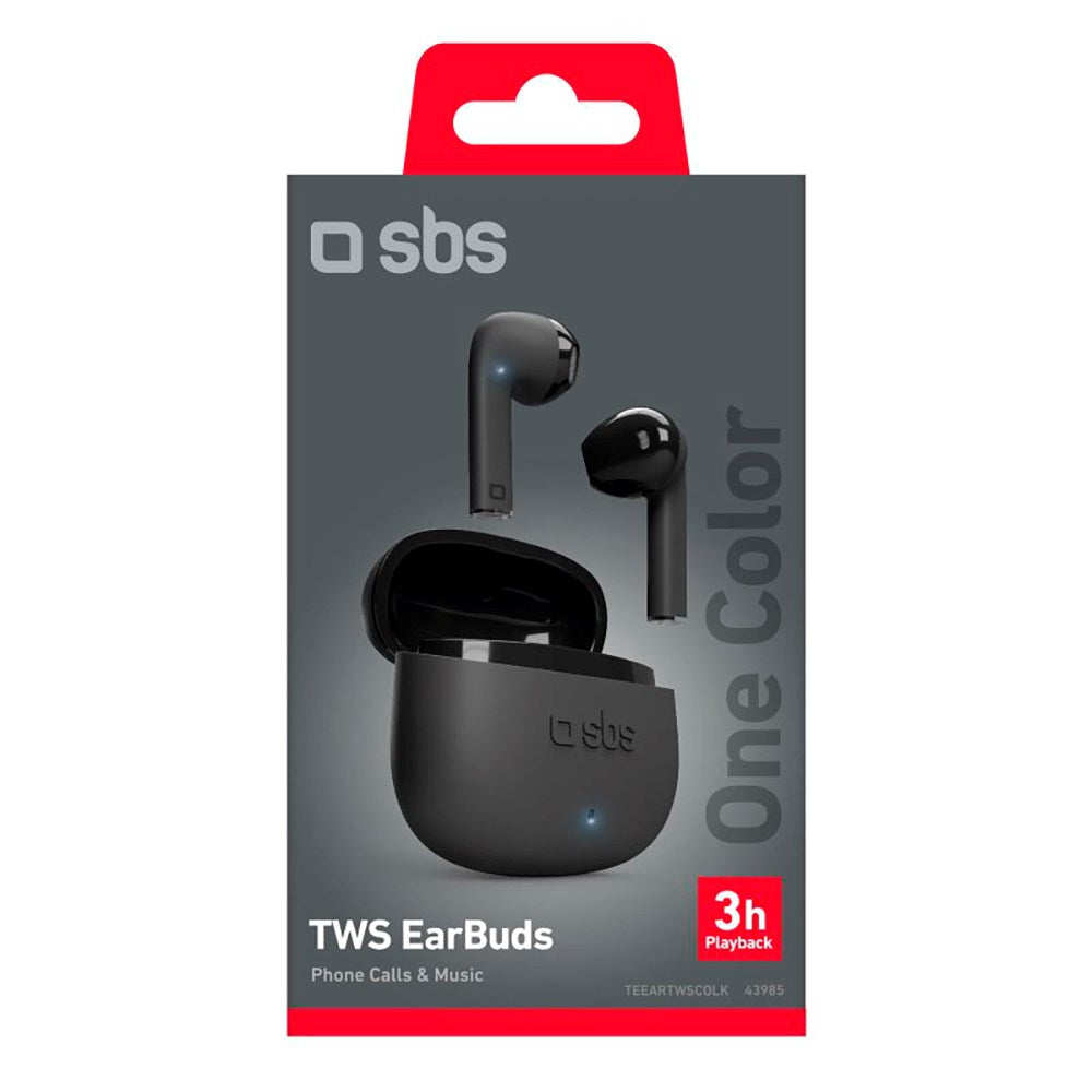 SBS One Color True Wireless In-Ear Hörlurar - Svart