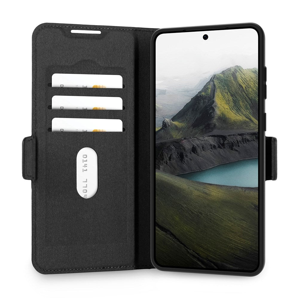 Samsung Galaxy S25 Edge dbramante1928 Oslo Pro Slim Återvunnen Plast Fodral med Korthållare - Svart