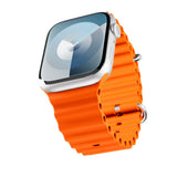 Apple Watch (38/40/SE/41/42mm) Epico Ocean Silikon Armband - Orange