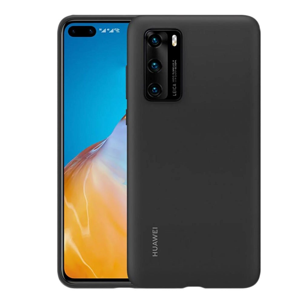 Original Huawei P40 -silikonfodral - Svart