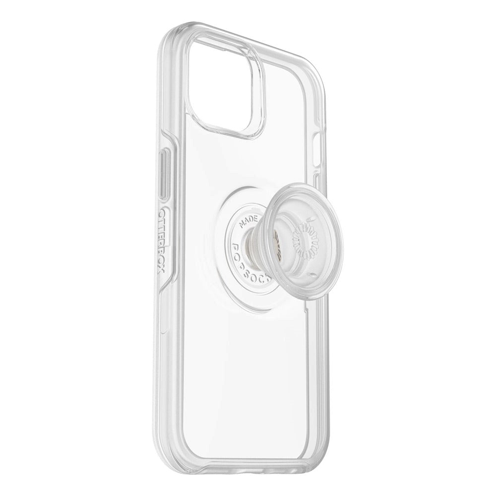 OTTERBOX + POPSOCKETS Symmetry Series iPhone 14 / 13 Hantverkare Skal med Inbyggt PopGrip - Genomskinligt