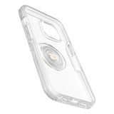 OTTERBOX + POPSOCKETS Symmetry Series iPhone 14 / 13 Hantverkare Skal med Inbyggt PopGrip - Genomskinligt