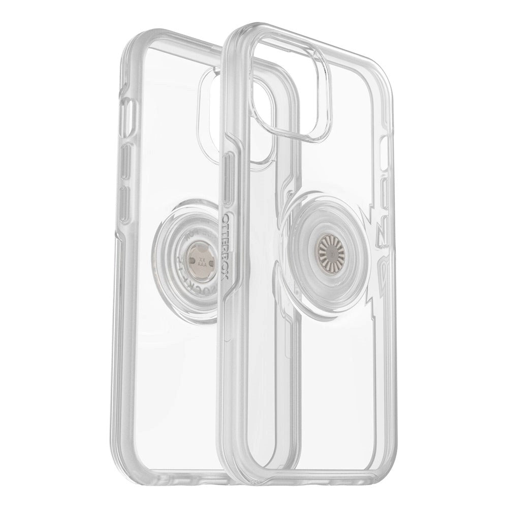 OTTERBOX + POPSOCKETS Symmetry Series iPhone 14 / 13 Hantverkare Skal med Inbyggt PopGrip - Genomskinligt