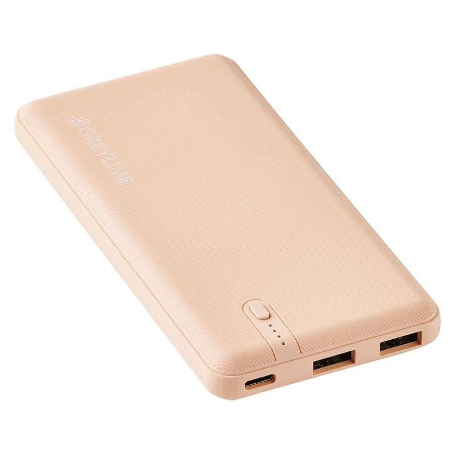 GreyLime Ocean 12W 10.000 mAh - PowerBank 2x USB-A - Sandfärgad