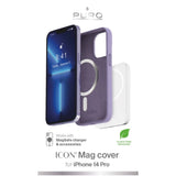 iPhone 14 Pro PURO ICON MAG Silikon Skal - MagSafe Kompatibel - Lila