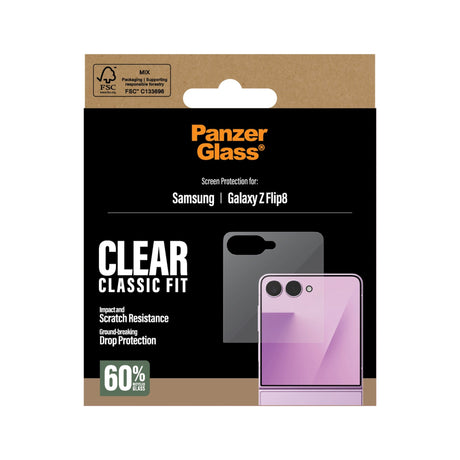 PanzerGlass® Samsung Galaxy Z Flip8 Skärmskydd - Genomskinlig