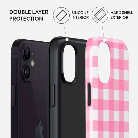 iPhone 12 / 12 Pro Burga Tough Fashion Skal - Think Pink