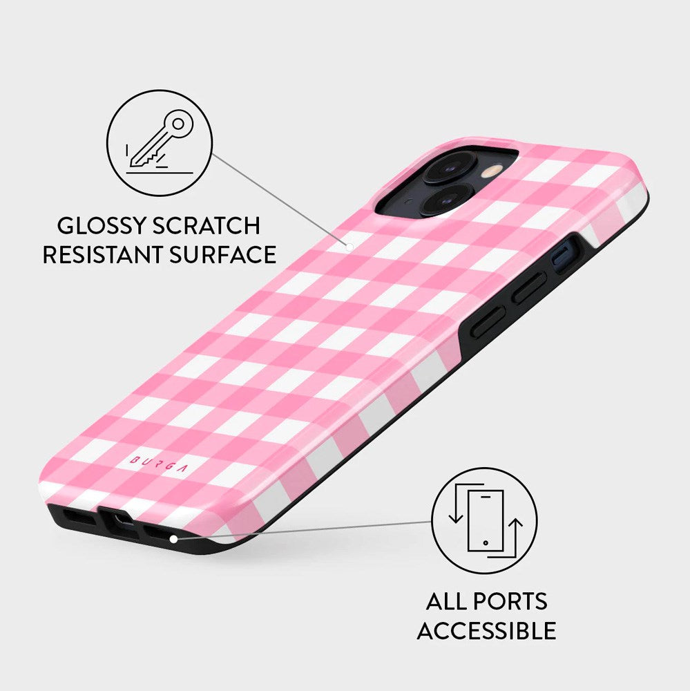 iPhone 13 Burga Tough Fashion Skal - Think Pink