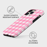 iPhone 13 Pro Burga Tough Fashion Skal - Thin Pink