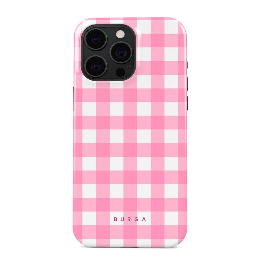 iPhone 15 Pro Burga Tough Fashion Skal - Think Pink