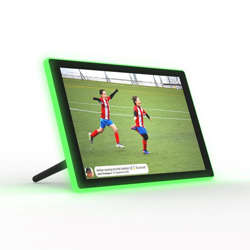 Denver Digital Fotoram med Ram & Lampa - 25 cm - Svart