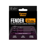 iPhone 18 Pro Max PanzerGlass FENDER Kameralinsskydd - Dark Cherry