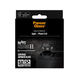PanzerGlass iPhone Air Ceramic Hoops Kameralinsskydd med Installationsram - Svart