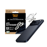 PanzerGlass iPhone 17 Pro / 17 Pro Max / 16 Pro / 16 Pro Max Hoops Kameralinsskydd med Installationsram - Glittrigt Silver