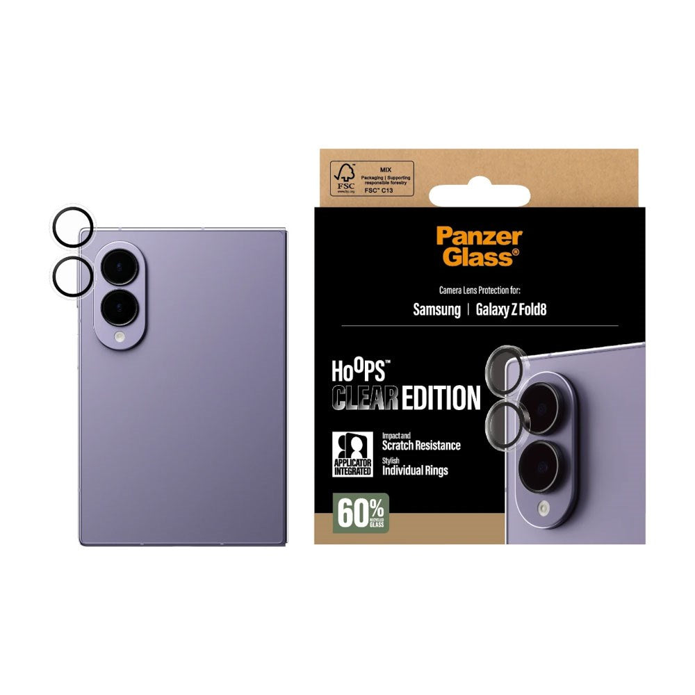 Samsung Galaxy Z Fold8 PanzerGlass® Hoops Clear Edition Kameralinsskydd - Transparent