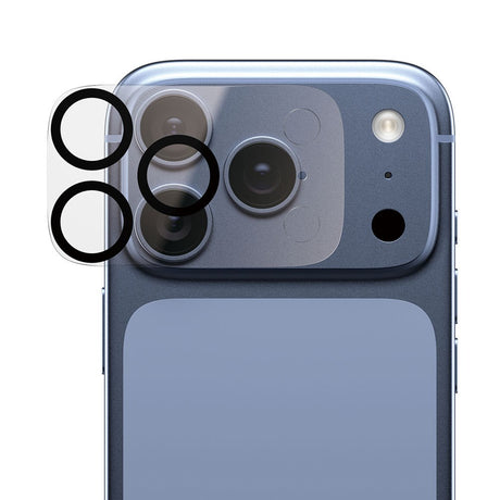 iPhone 18 Pro PanzerGlass PicturePerfect Kameralinsskydd - Genomskinlig / Svart