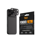 iPhone 18 Pro PanzerGlass FENDER Kameralinsskydd - Shades of Grey