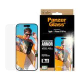 PanzerGlass iPhone 17 / 16 Pro Ultra Wide Fit Skärmskydd med EasyAligner - Anti-Reflective - Genomskinlig