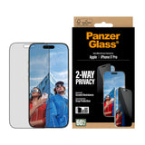 PanzerGlass iPhone 17 Pro 2-Way Privacy Skärmskydd - Ultra-Wide Fit - Genomskinlig