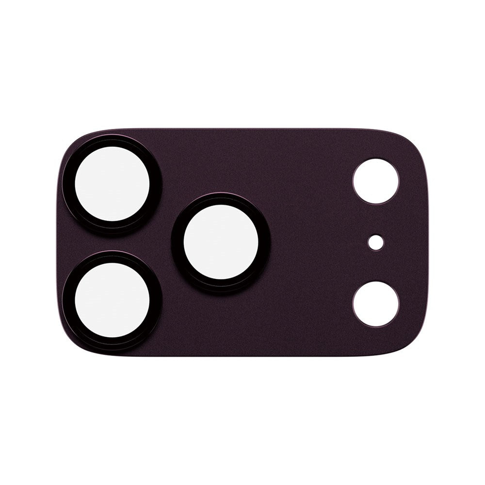 iPhone 18 Pro PanzerGlass FENDER Kameralinsskydd - Dark Cherry