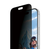 iPhone 18 Pro PanzerGlass Ultra Wide Fit Skärmskyddsglas m. FastFit In-A-Box - Privacy - Genomskinlig