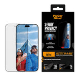 iPhone 18 Pro PanzerGlass Ultra Wide Fit Skärmskyddsglas m. FastFit In-A-Box - Privacy - Genomskinlig