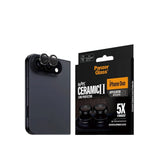 iPhone Duo PanzerGlass Ceramic Hoops Kameralinsskydd med Installationsram - Svart