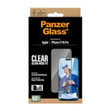 PanzerGlass iPhone 17 / 16 Pro Skärmskyddsglas med EasyAligner - Ultra Wide Fit - Genomskinlig
