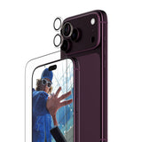 iPhone 18 Pro Max PanzerGlass Essentials 2-in-1 Bundle med EasyAligner / Skärmskydd (UWF) / Hoops Kameraskydd - Genomskinlig