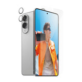 Samsung Galaxy S25 Edge PanzerGlass 2-i-1 Bundle m. EasyAligner - Skärmskydd (UWF) / Kameraskydd - Genomskinlig / Svart