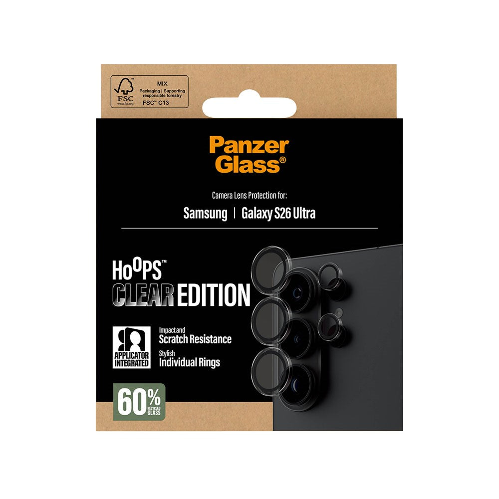 Samsung Galaxy S26 Ultra PanzerGlass Hoops - Kameraskydd - Genomskinlig