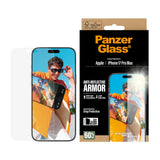 PanzerGlass iPhone 17 Pro Max Ultra Wide Fit Skärmskydd med EasyAligner - Anti-Reflective - Genomskinlig